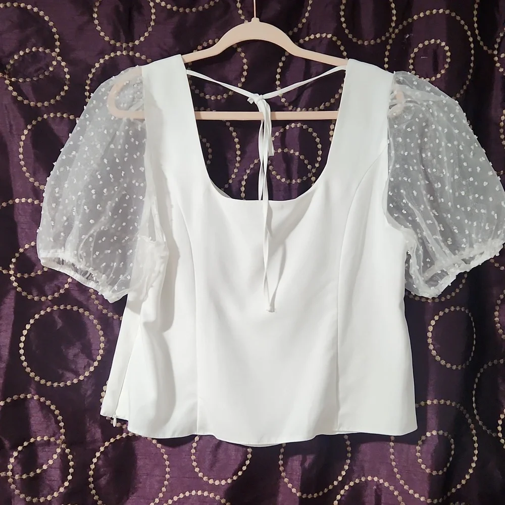 ASOS ELEGANT White  Women's Top Size 14. - Picture 2 of 10